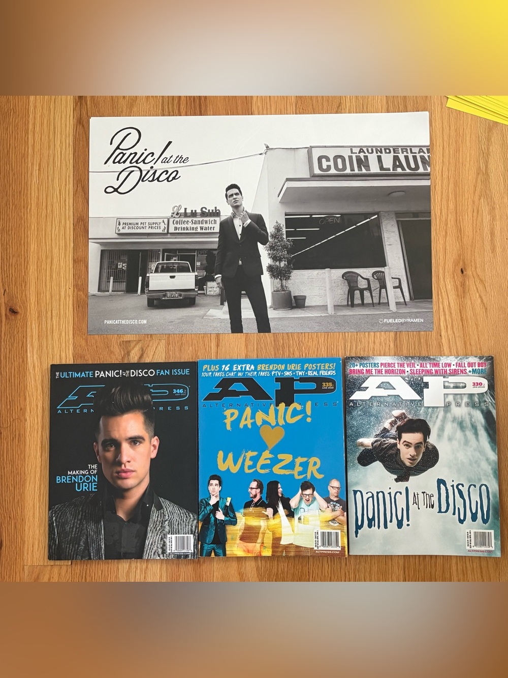 Panic At The Disco bundle - double-sided poster and 3 Alternative Press magazine